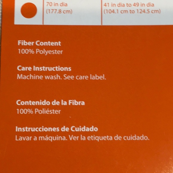 Pumpkins & Gourds Fabric 70 Inch Round Tablecloth. NWT - Picture 6 of 9